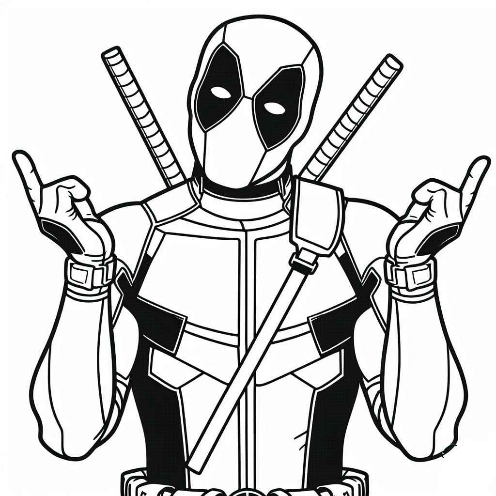 Deadpool Para Colorear 135