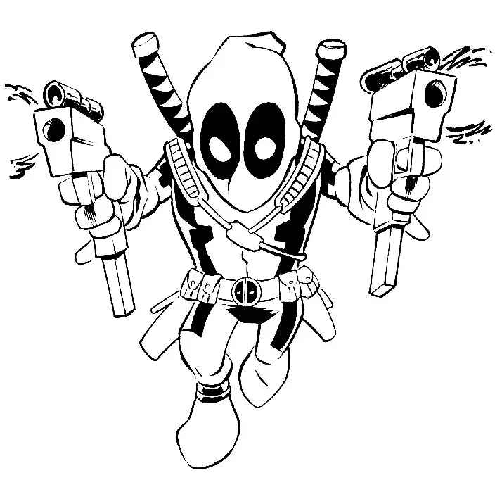 Deadpool Para Colorear 138