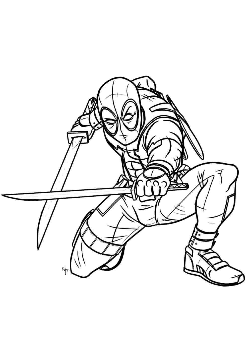 Deadpool Para Colorear 139