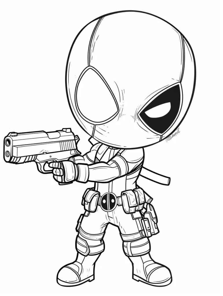 Deadpool Para Colorear 145