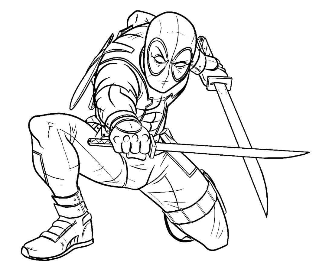 Deadpool Para Colorear 159