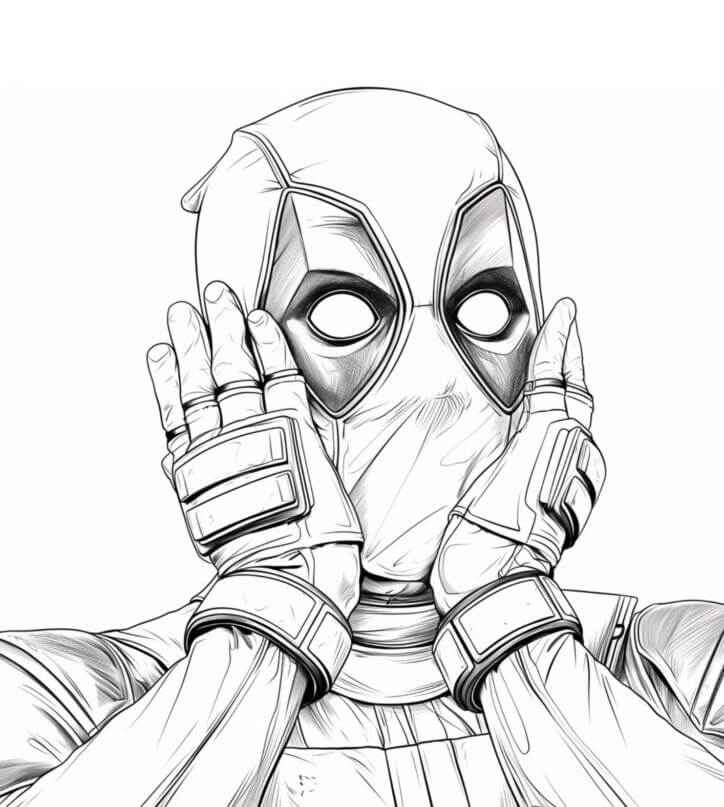 Deadpool Para Colorear 162