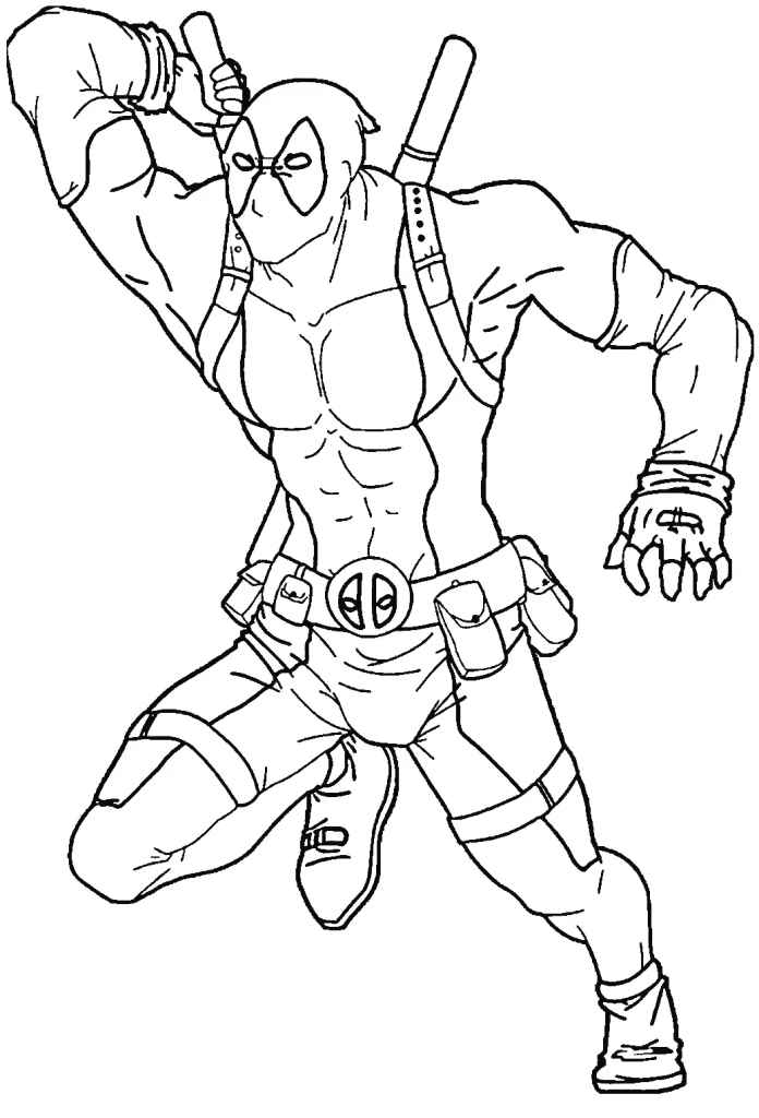 Deadpool Para Colorear 164
