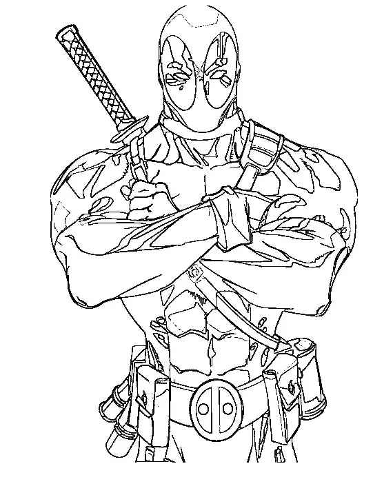 Deadpool Para Colorear 166