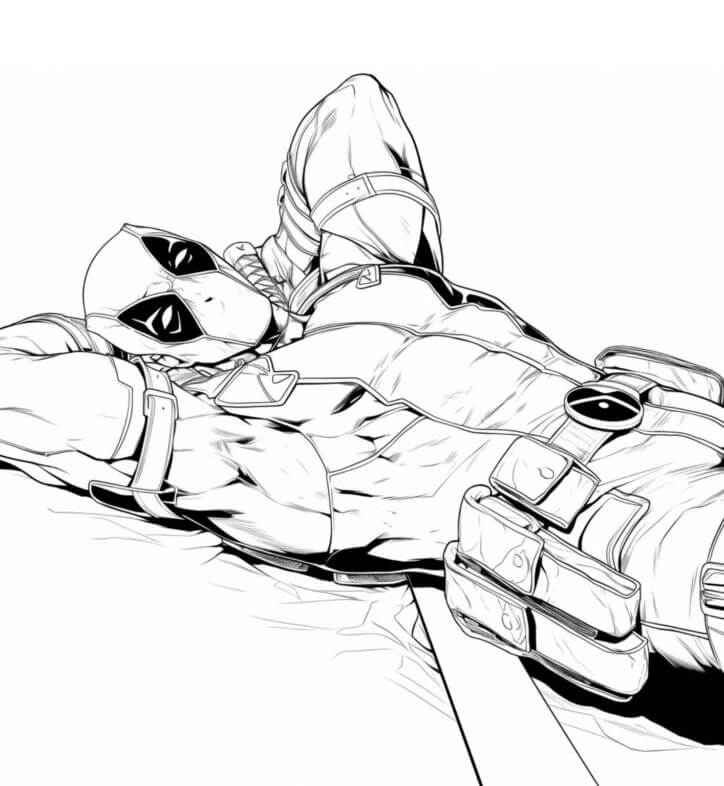 Deadpool Para Colorear 168