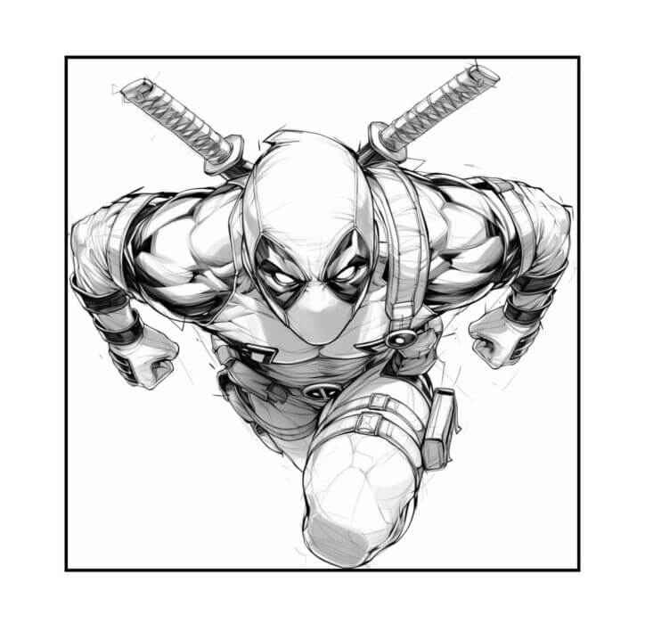 Deadpool Para Colorear 175