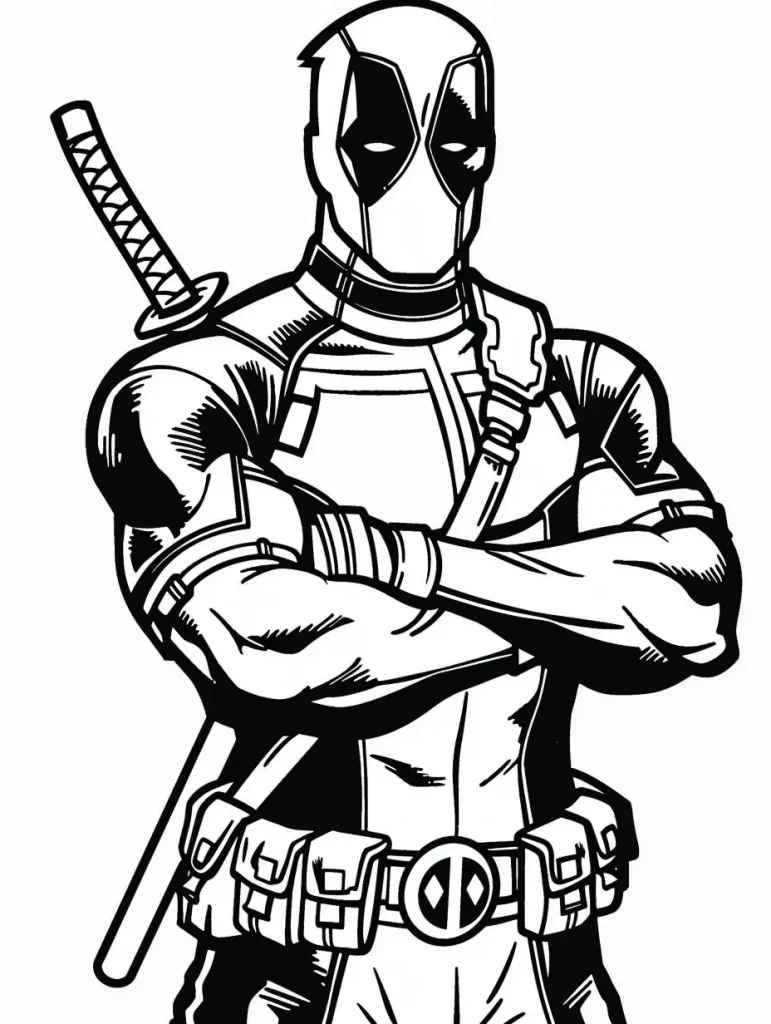 Deadpool Para Colorear 178