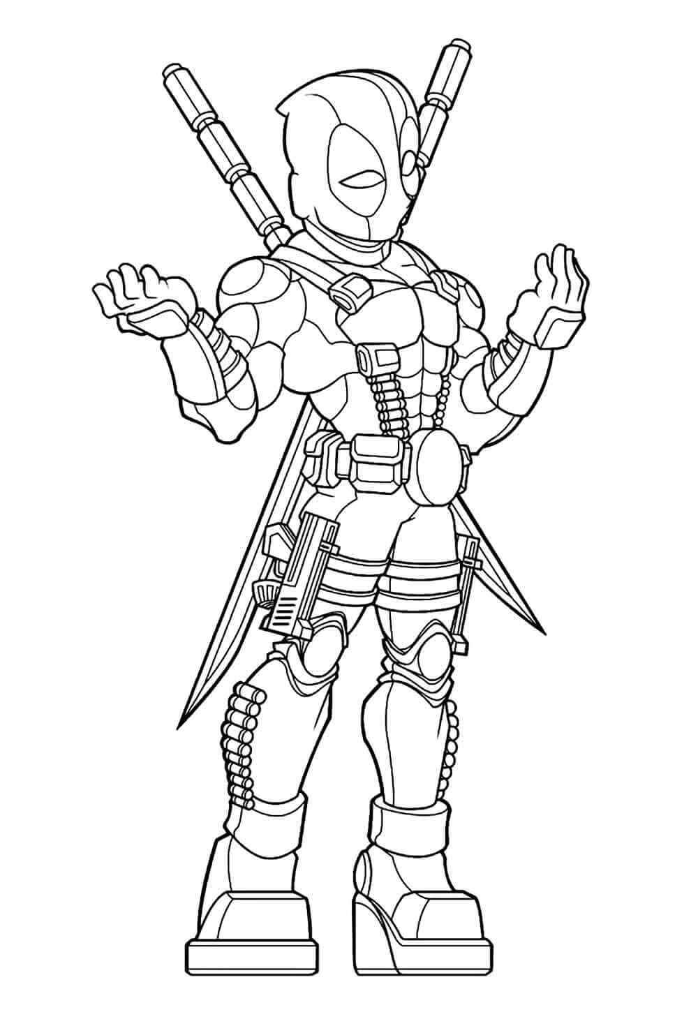 Deadpool Para Colorear 184