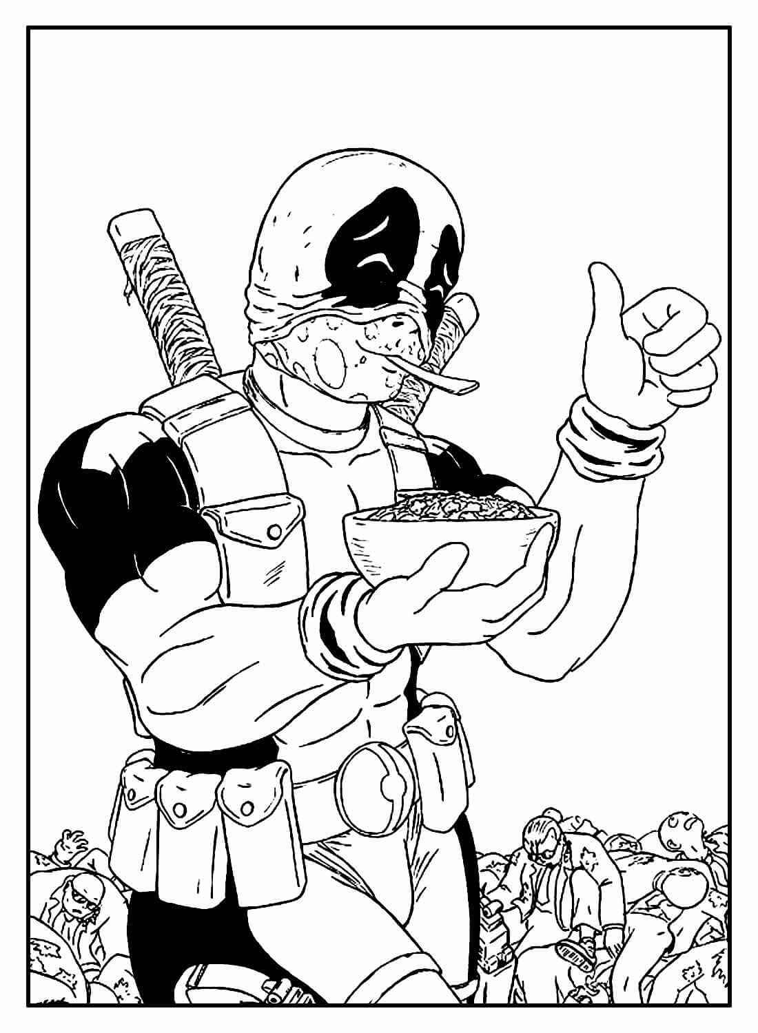Deadpool Para Colorear 192