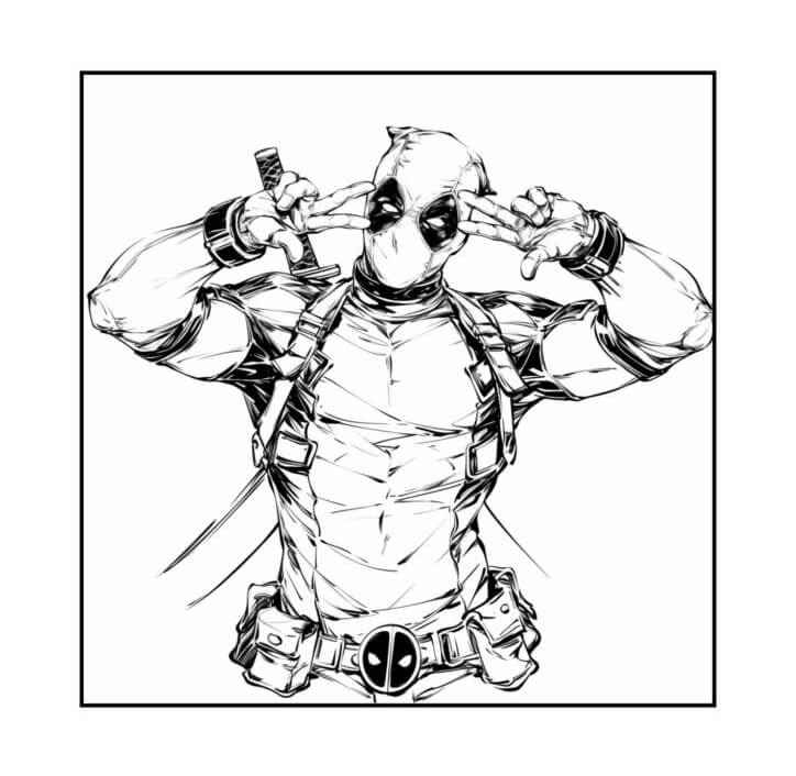 Deadpool Para Colorear 199