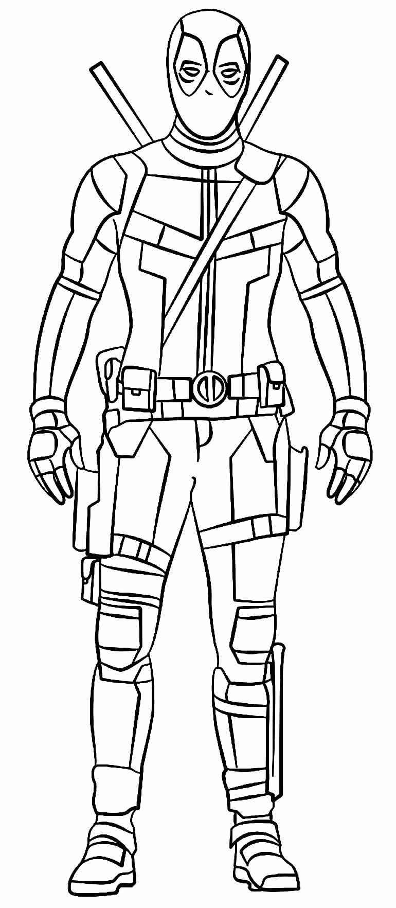 Deadpool Para Colorear 206