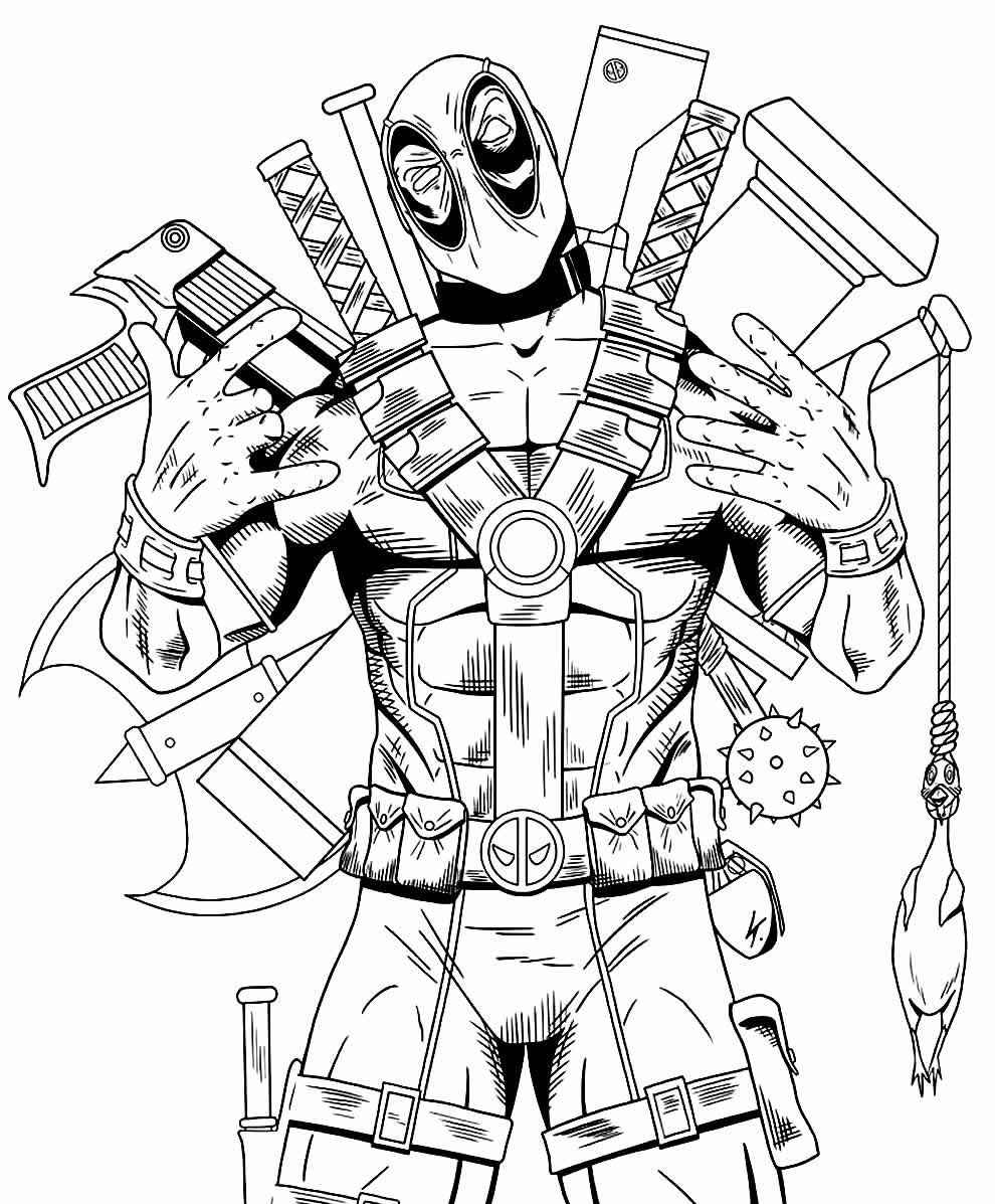 Deadpool Para Colorear 214