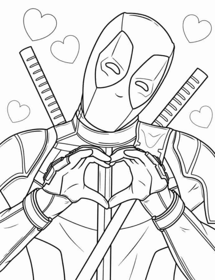 Deadpool Para Colorear 228