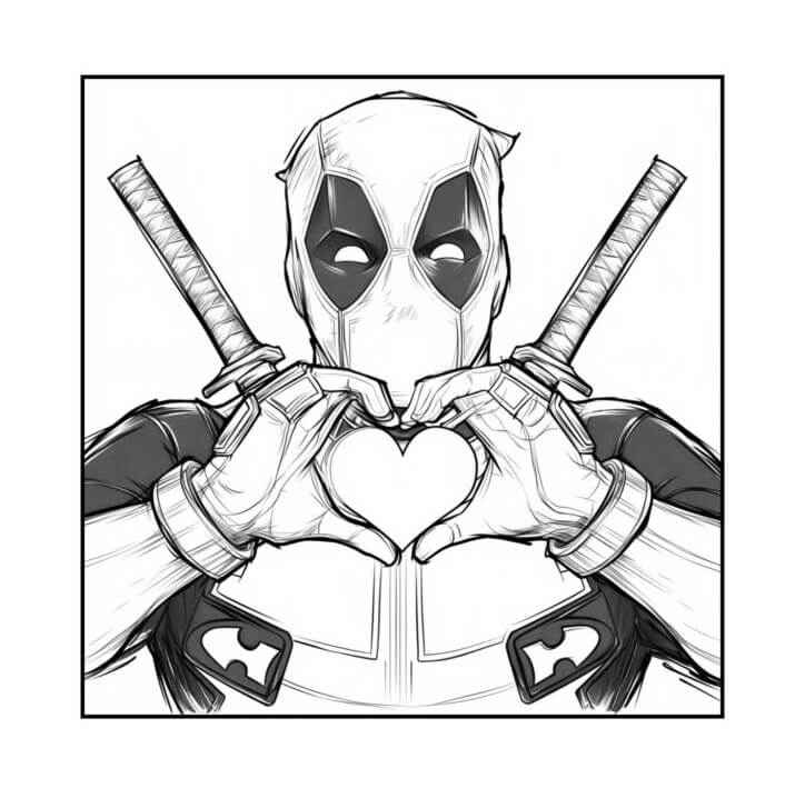 Deadpool Para Colorear 234