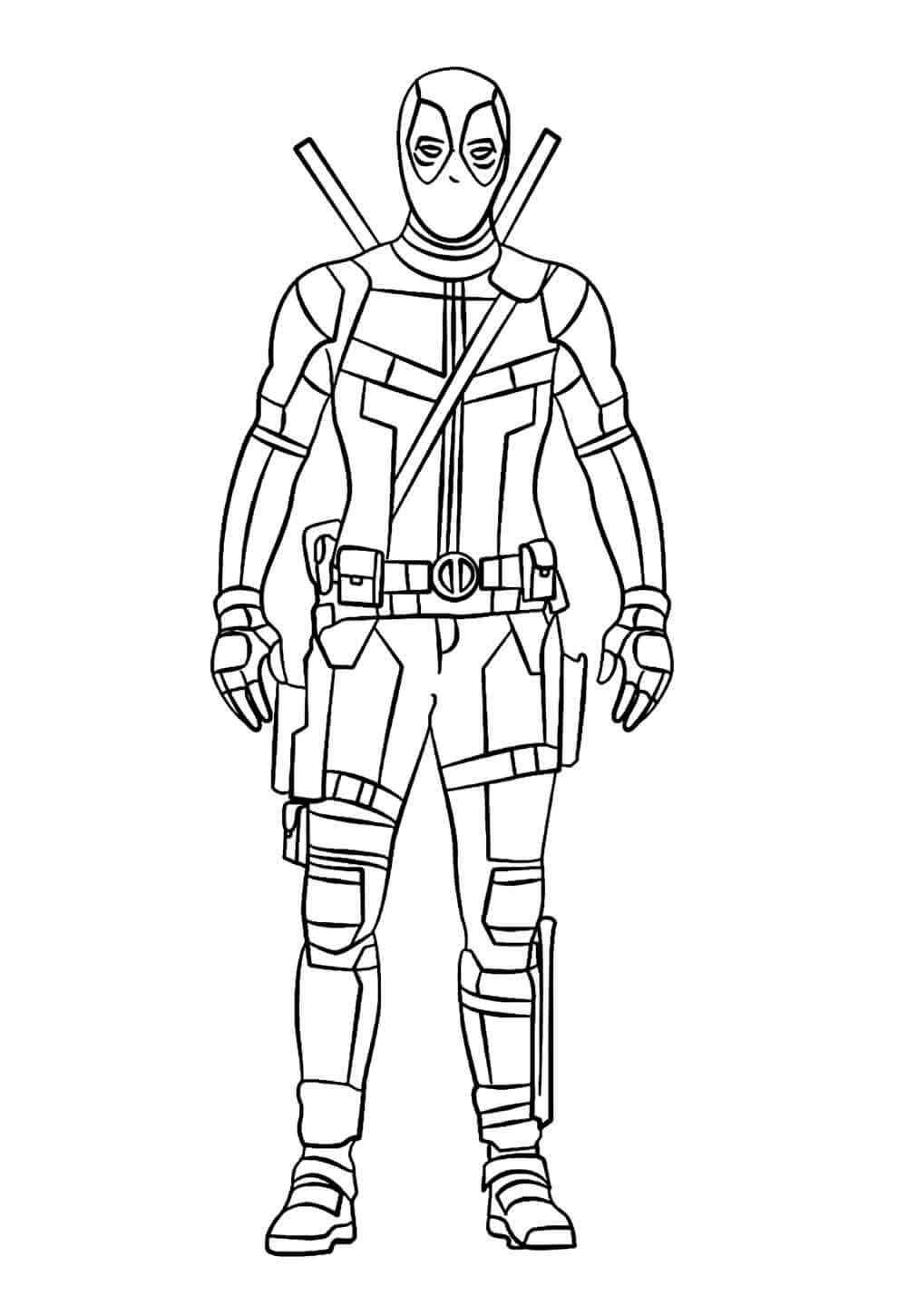 Deadpool Para Colorear 241