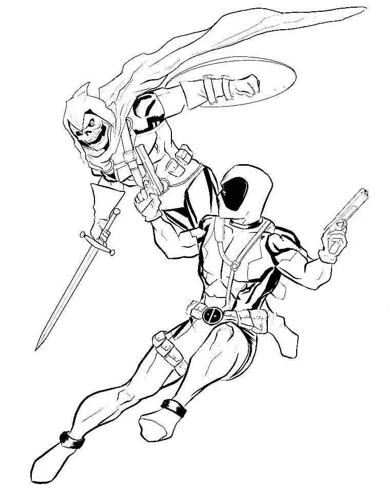 Deadpool Para Colorear 255