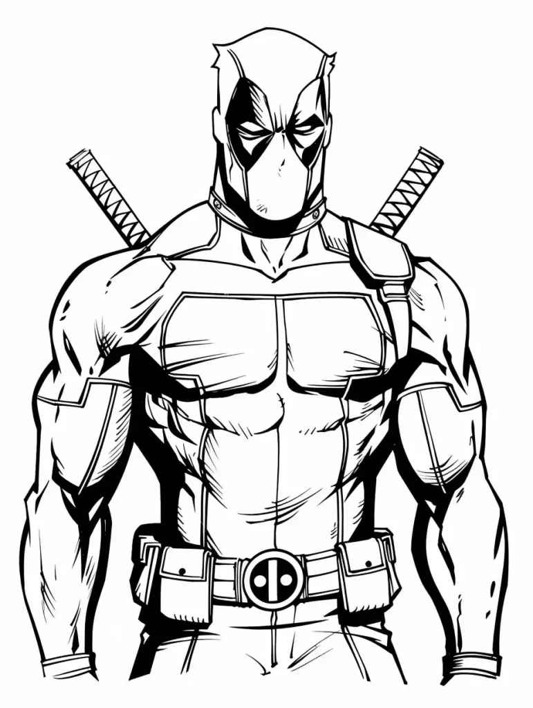 Deadpool Para Colorear 259