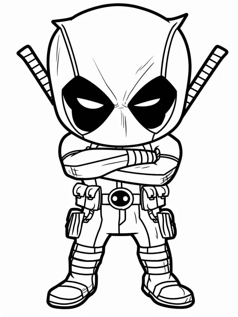Deadpool Para Colorear 262