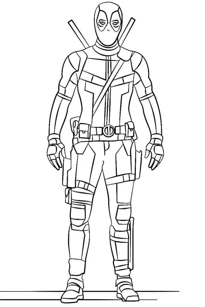 Deadpool Para Colorear 271