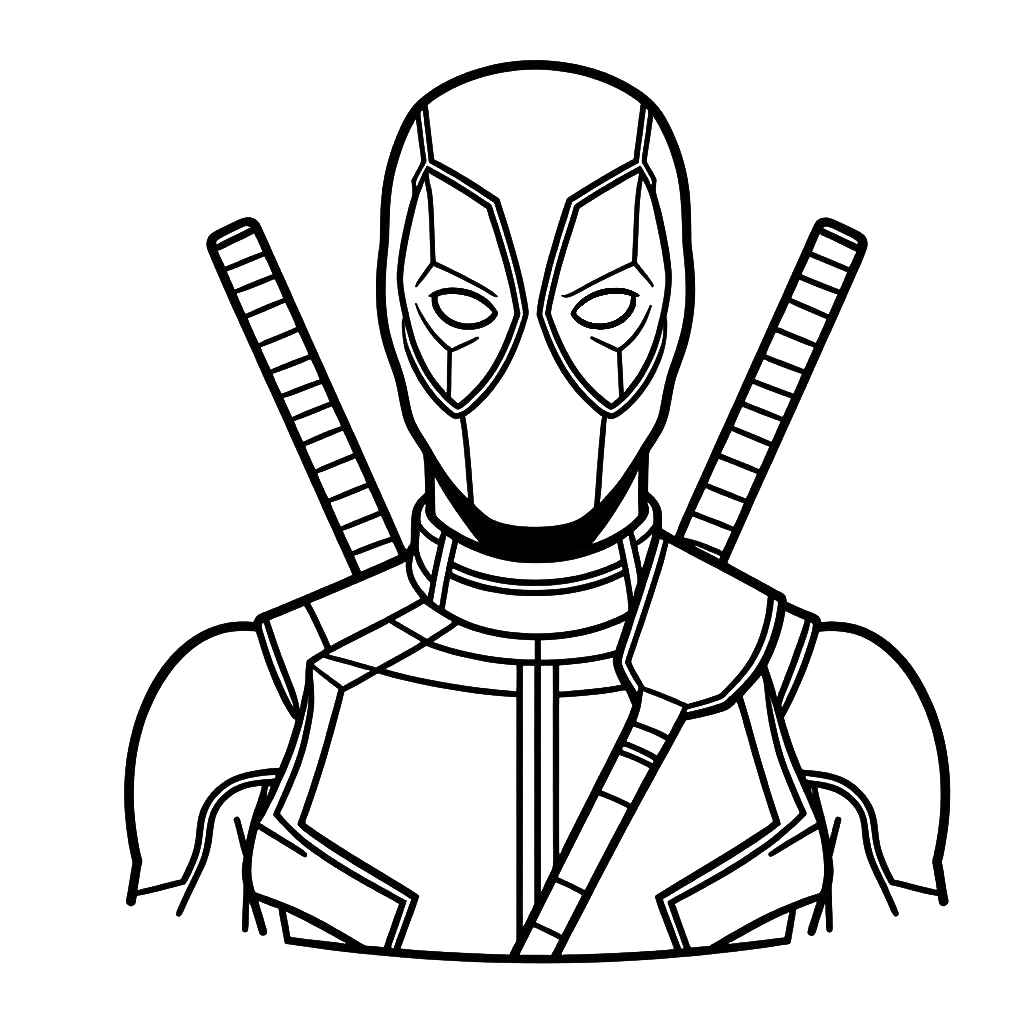 Deadpool Para Colorear 273