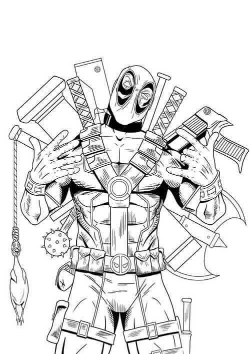 Deadpool Para Colorear 282