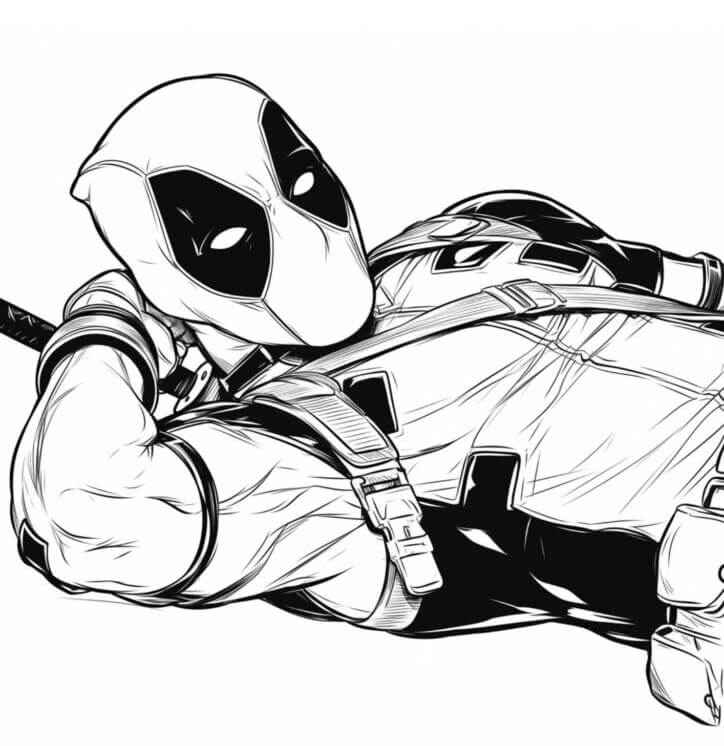 Deadpool Para Colorear 288