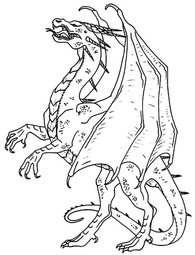 Dragón Para Colorear 020