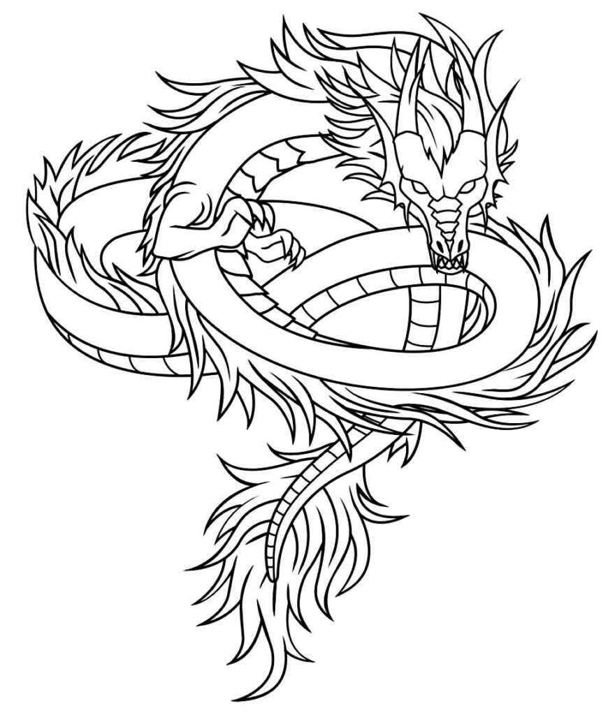 Dragón Para Colorear 031