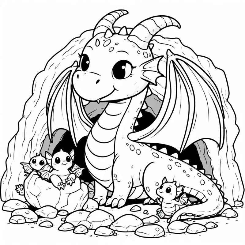Dragón Para Colorear 060