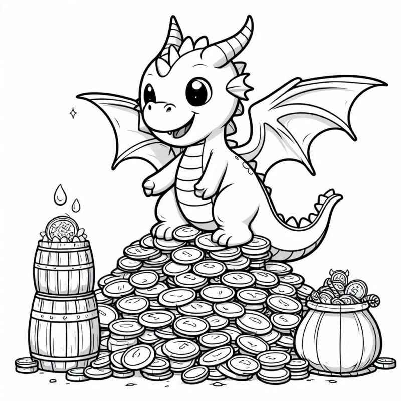 Dragón Para Colorear 110