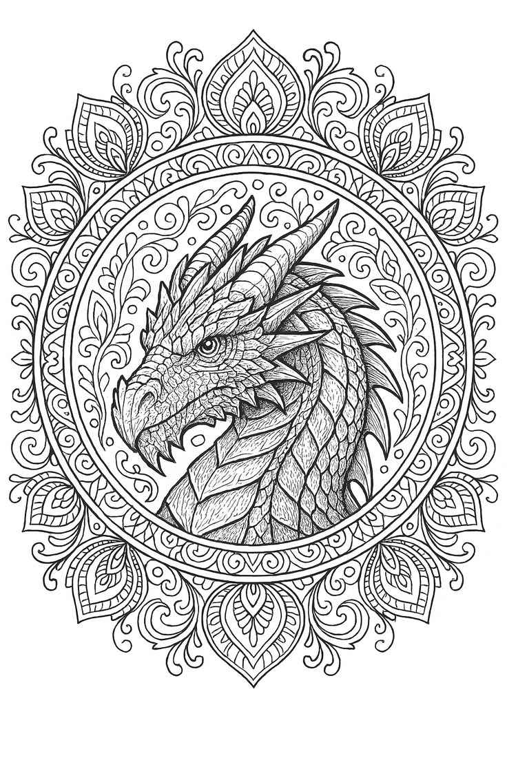 Dragón Para Colorear 111