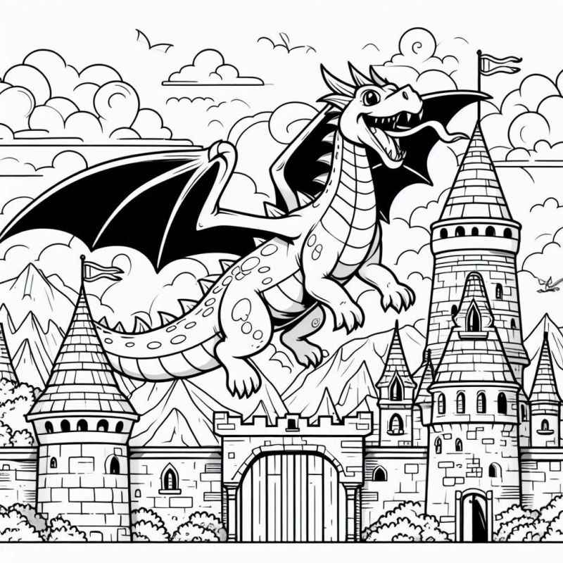 Dragón Para Colorear 129