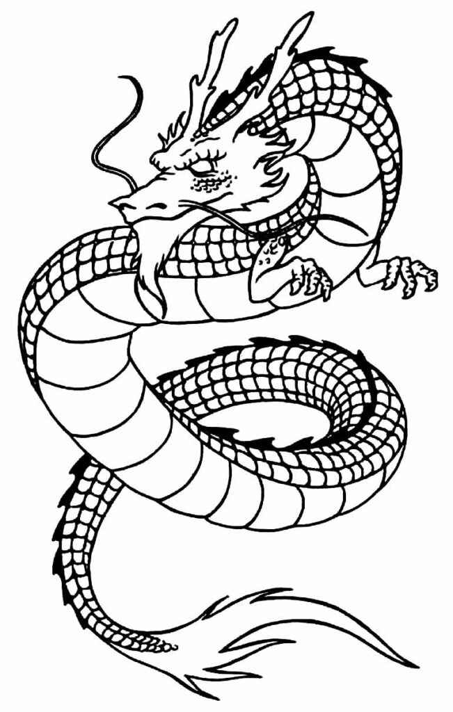 Dragón Para Colorear 147