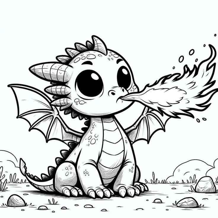 Dragón Para Colorear 154