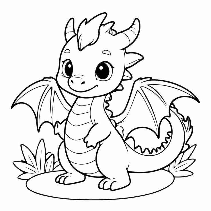 Dragón Para Colorear 175