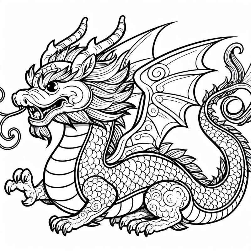 Dragón Para Colorear 181