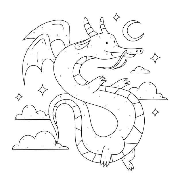 Dragón Para Colorear 256