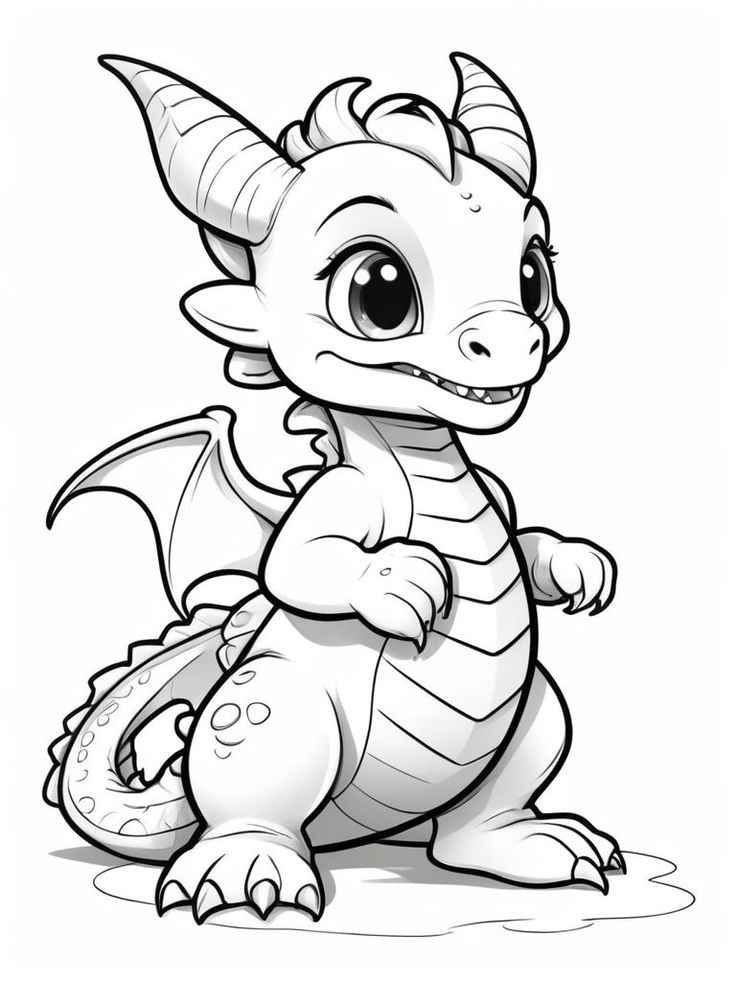 Dragón Para Colorear 289