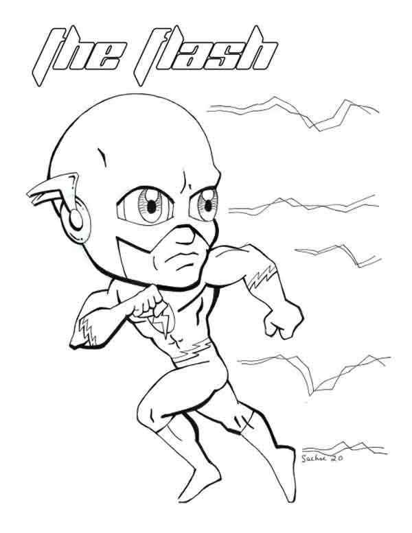 Flash Para Colorear 055