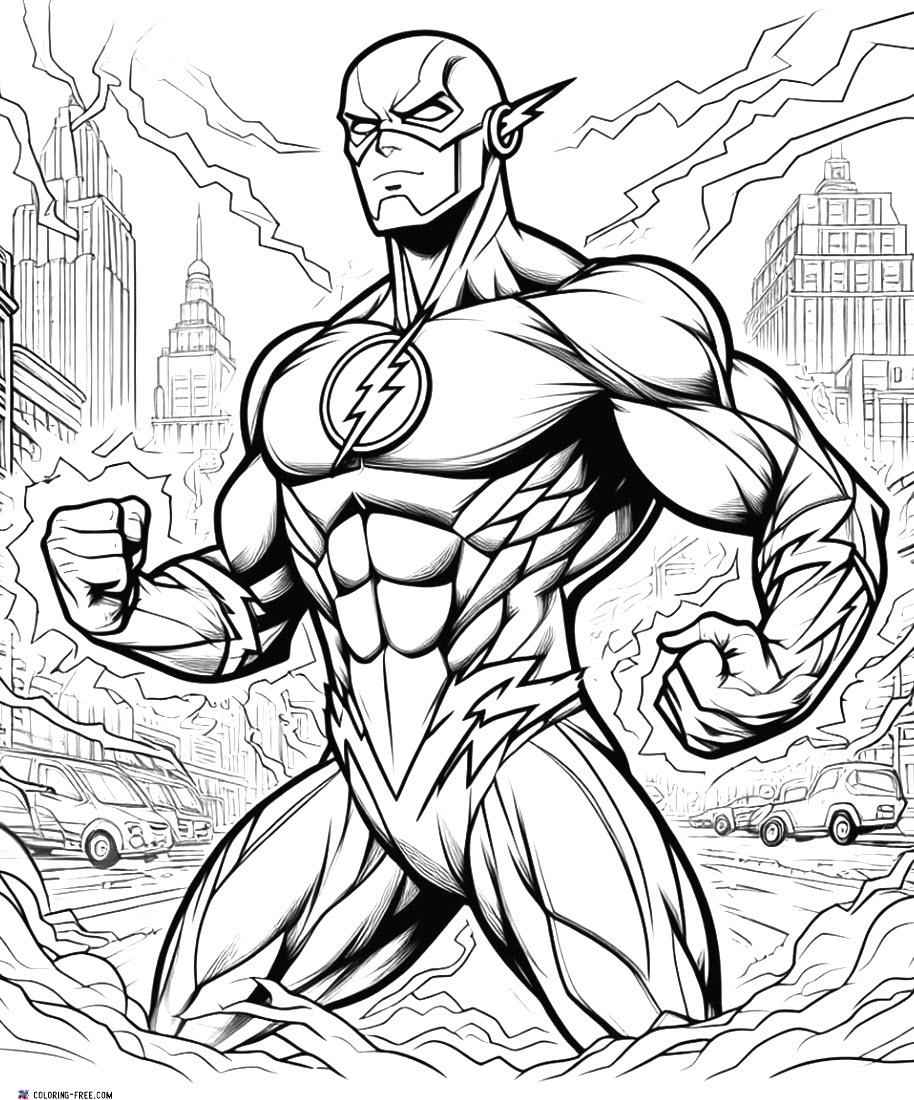Flash Para Colorear 086