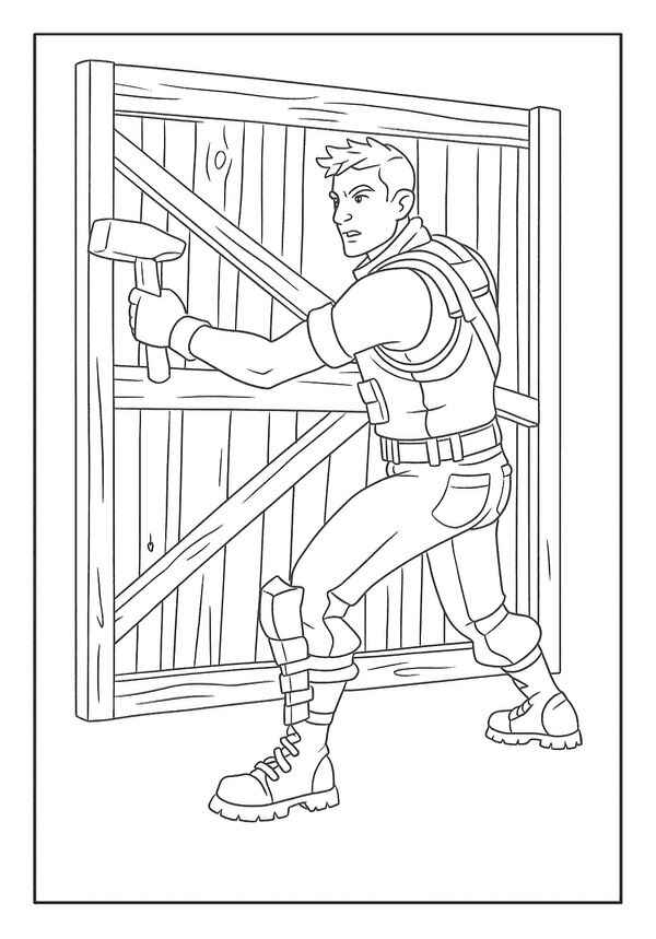Fortnite Para Colorear 014
