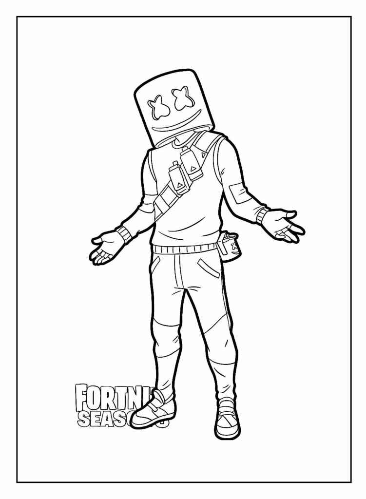 Fortnite Para Colorear 044