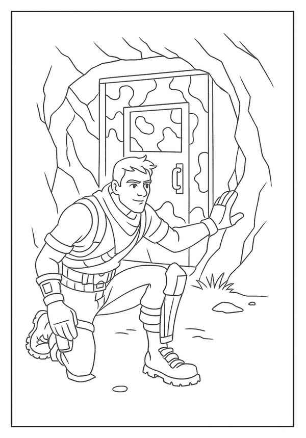Fortnite Para Colorear 061