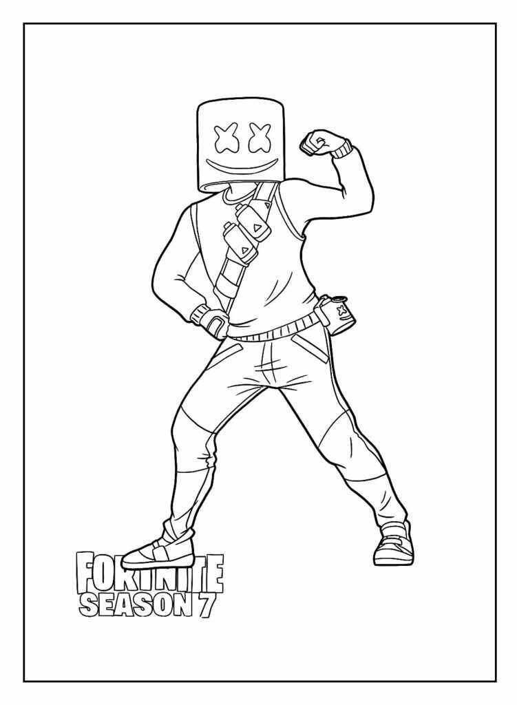 Fortnite Para Colorear 079