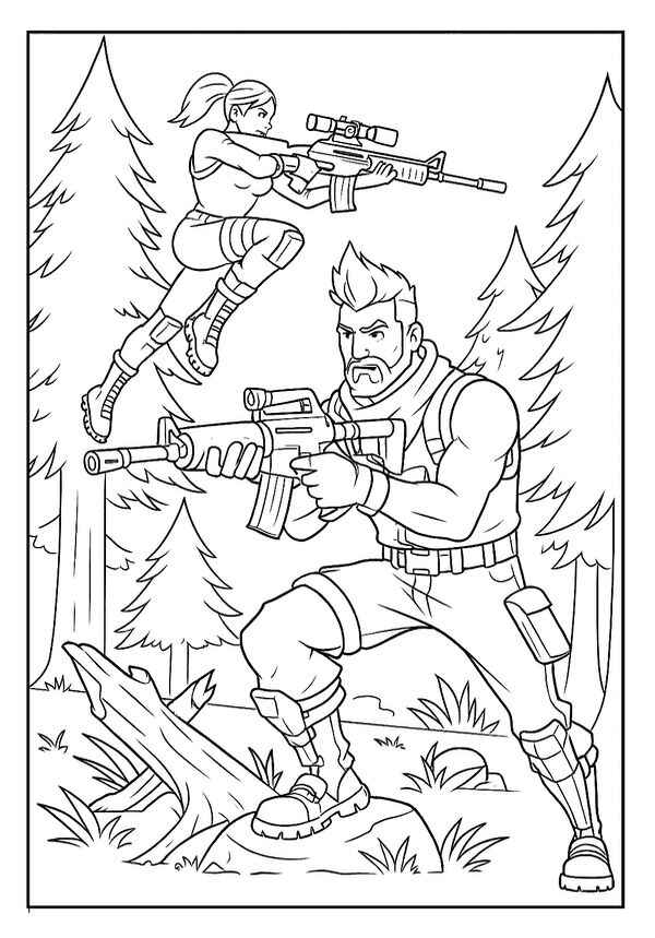 Fortnite Para Colorear 134