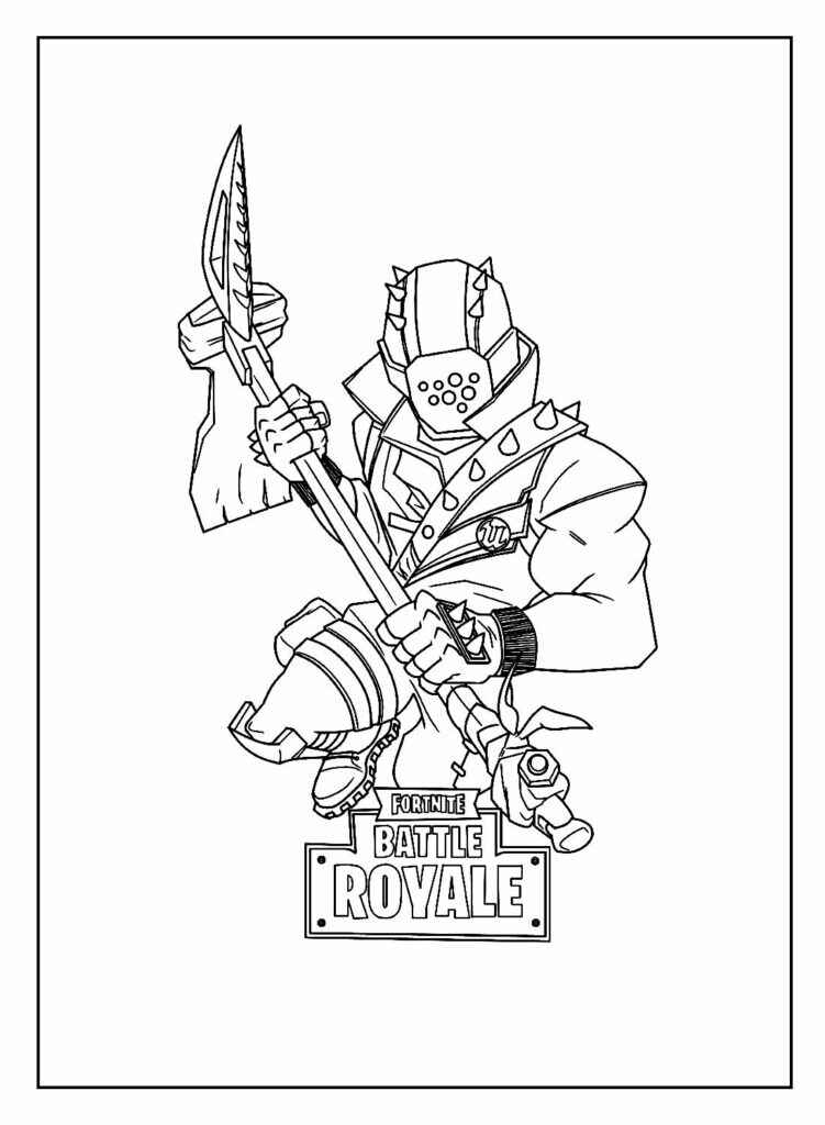 Fortnite Para Colorear 225