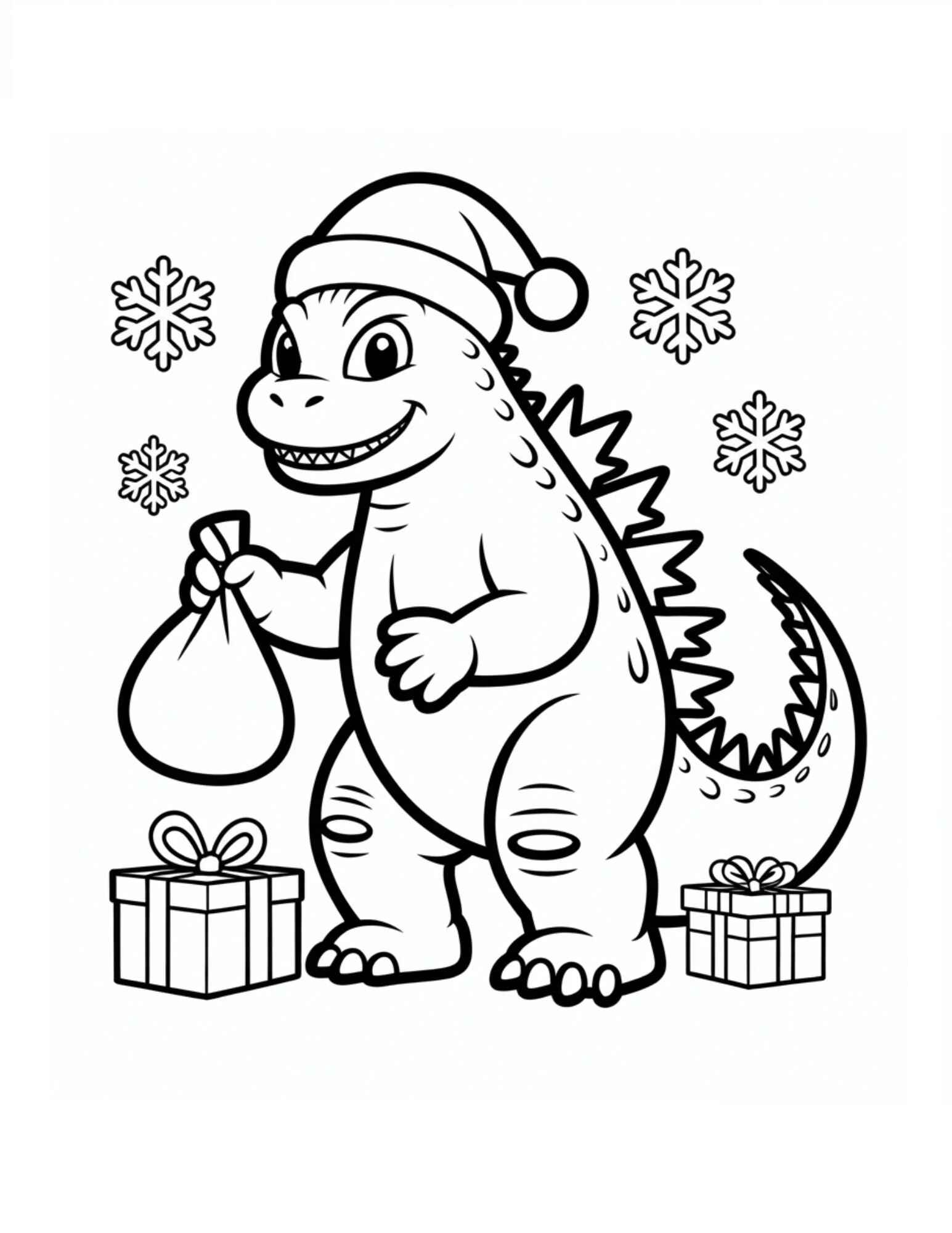 Godzilla Para Colorear 027