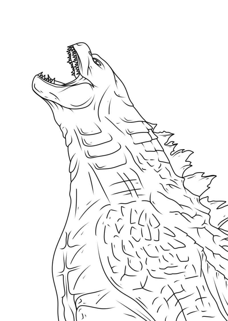 Godzilla Para Colorear 056