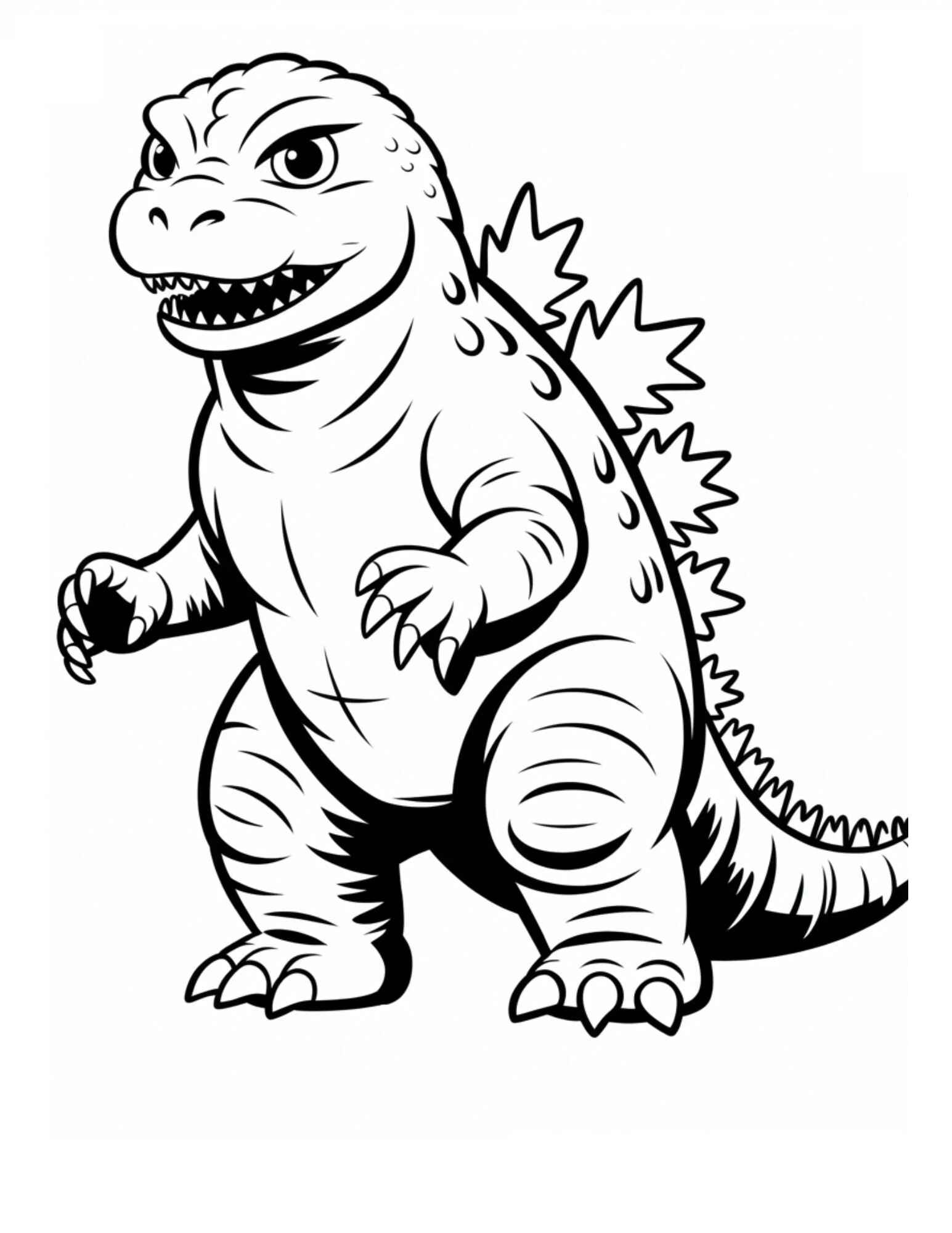 Godzilla Para Colorear 137