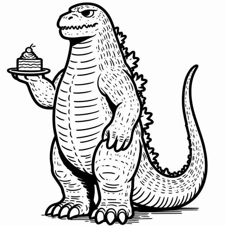 Godzilla Para Colorear 154
